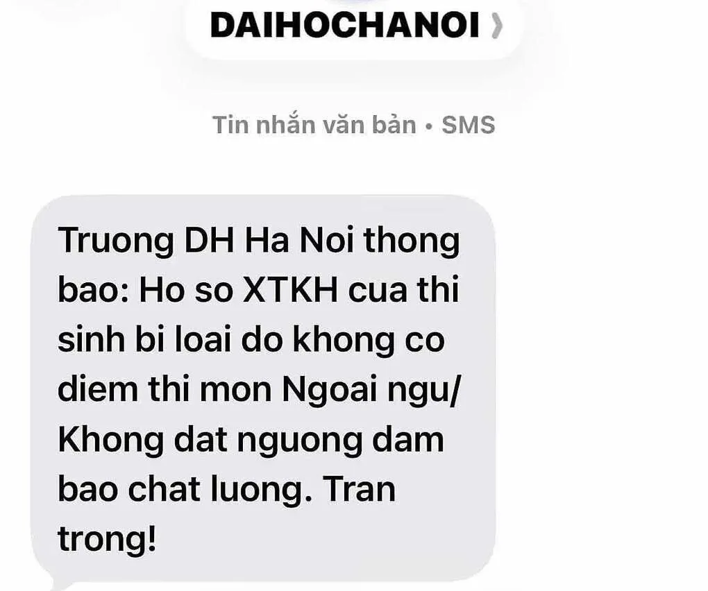 Tưởng IELTS đủ thay thế điểm tiếng Anh, 147 thí sinh bị loại khỏi diện xét tuyển - Ảnh 1.