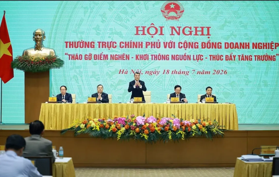 Thủ tướng L&ecirc; Minh Hưng: Chuyển mạnh từ nhận diện, th&aacute;o gỡ kh&oacute; khăn sang ho&agrave;n thiện nền tảng kiến tạo ph&aacute;t triển - Ảnh 1.