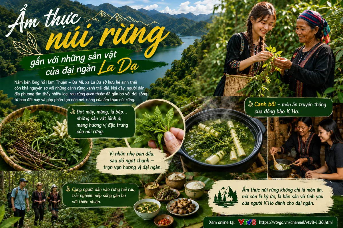 Ẩm thực núi rừng La Dạ: Hương vị từ những món ăn giữa đại ngàn- Ảnh 1. Ẩm thực núi rừng La Dạ: Hương vị từ những món ăn giữa đại ngàn- Ảnh 1.