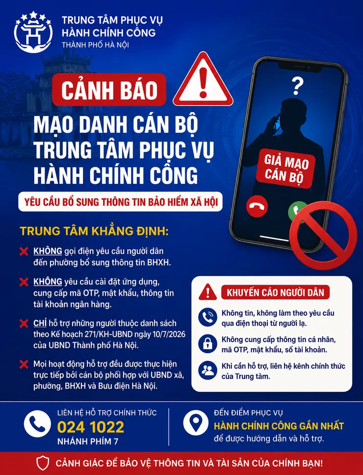 Cảnh báo việc giả mạo cán bộ yêu cầu bổ sung thông tin bảo hiểm xã hội - Ảnh 2.