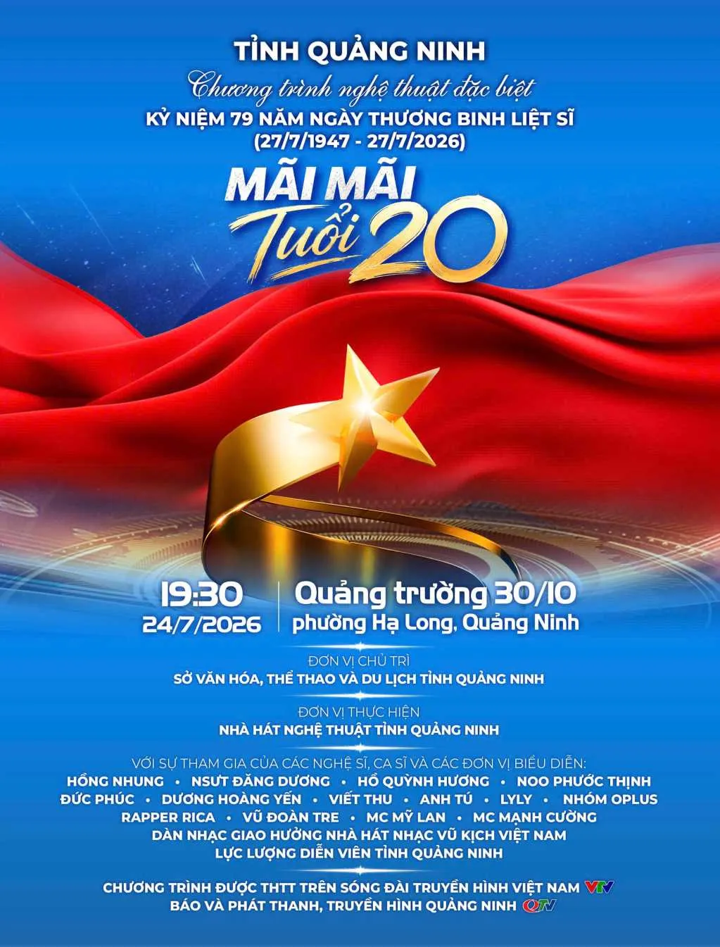 Đón xem chương trình nghệ thuật đặc biệt 'Mãi mãi tuổi 20' trên VTV1- Ảnh 1.