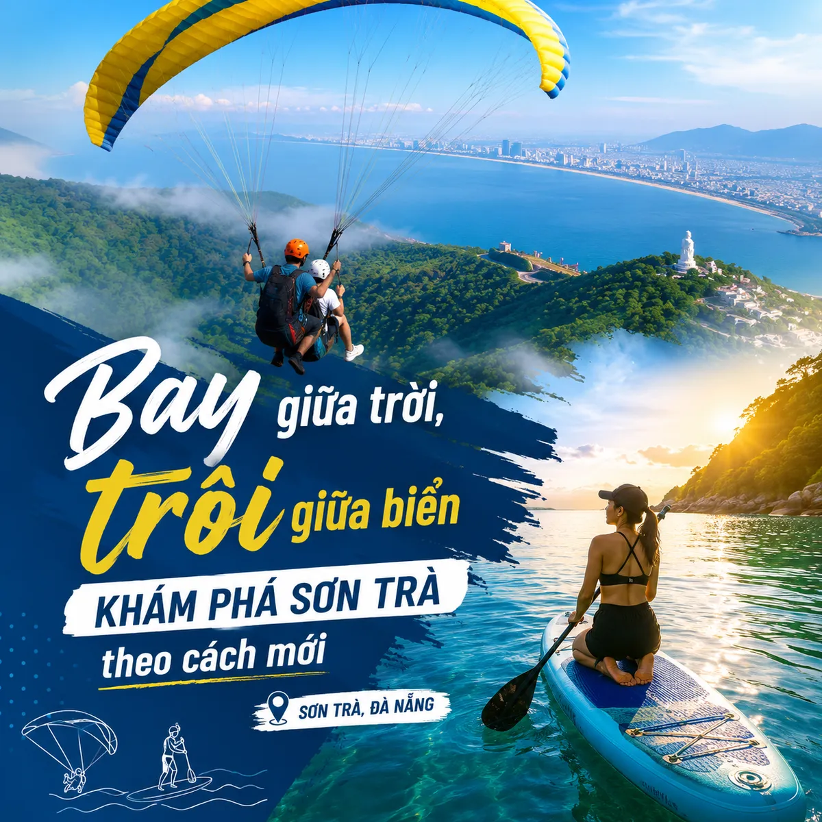 Khi Sơn Trà không chỉ để ngắm: Bay giữa trời, trôi giữa biển- Ảnh 1. Khi Sơn Trà không chỉ để ngắm: Bay giữa trời, trôi giữa biển- Ảnh 1.