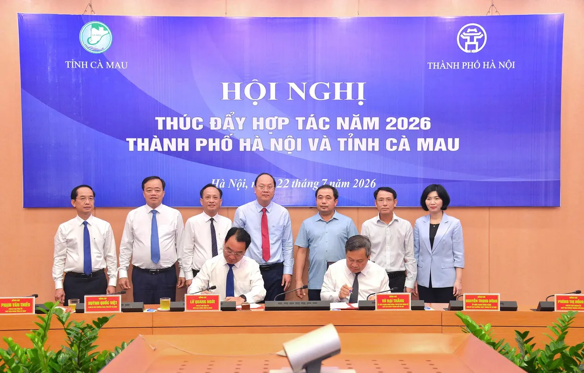 Hà Nội - Cà Mau mở rộng hợp tác toàn diện, thúc đẩy liên kết phát triển - Ảnh 1.