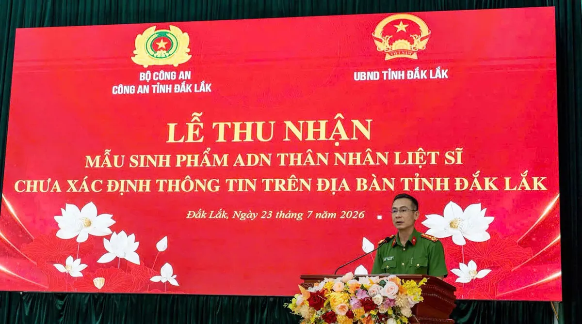 Đắk Lắk triển khai thu nhận mẫu ADN để t&igrave;m th&acirc;n nh&acirc;n liệt sĩ - Ảnh 1.