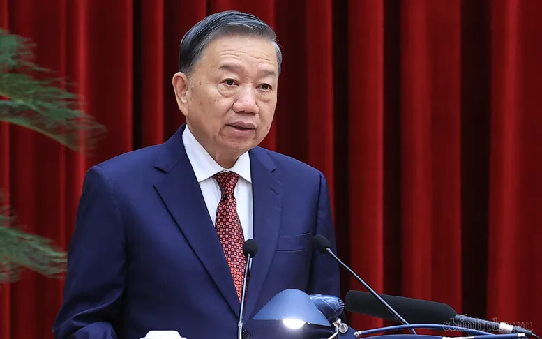 Tổng Bí thư, Chủ tịch nước Tô Lâm phát biểu bế mạc Hội nghị lần thứ ba của Ban Chấp hành Trung ương Đảng khóa XIV - Ảnh VGP