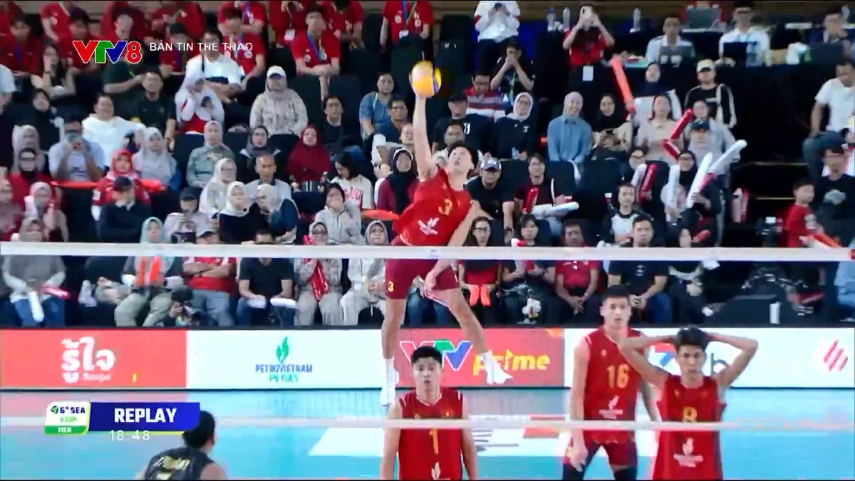 Thắng nghẹt thở Th&aacute;i Lan, tuyển b&oacute;ng chuyền nam Việt Nam v&ocirc; địch SEA V.Cup 2026- Ảnh 1.