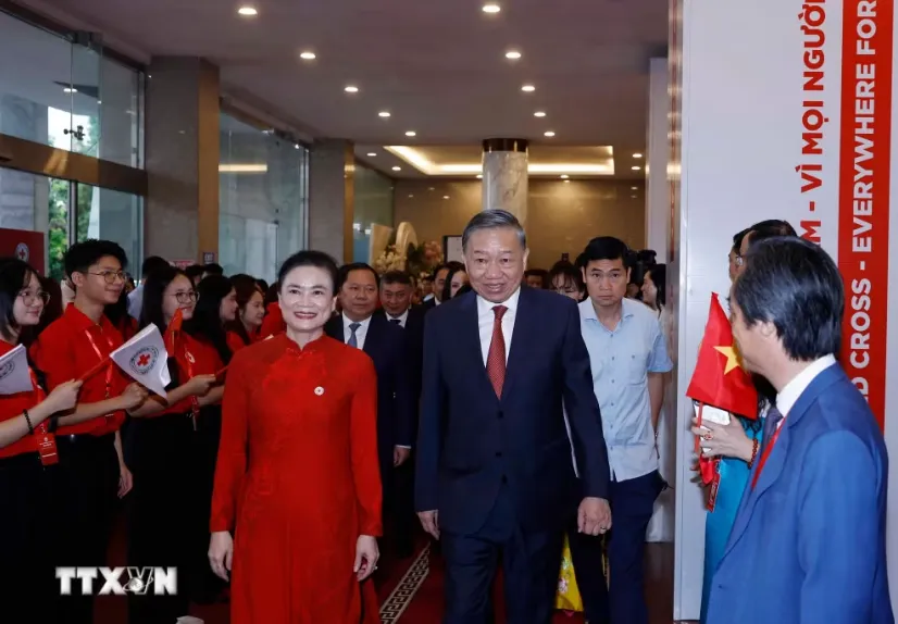 Tổng B&iacute; thư, Chủ tịch nước T&ocirc; L&acirc;m giữ cương vị Chủ tịch danh dự Hội chữ thập Đỏ- Ảnh 1.