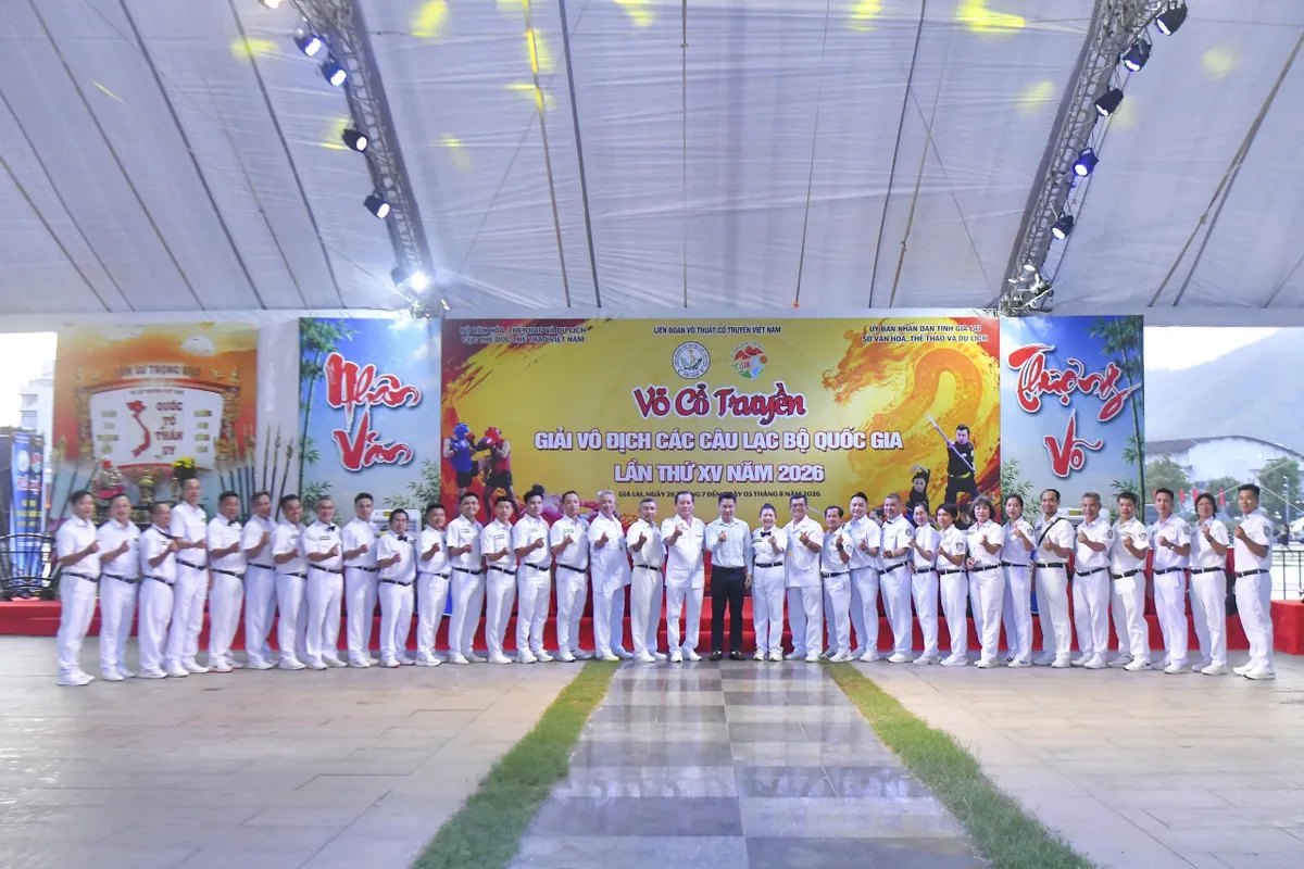 Giải Vô địch các Câu lạc bộ Võ cổ truyền quốc gia lần thứ XV năm 2026 quy tụ nhiều vận động viên quốc tế- Ảnh 6.