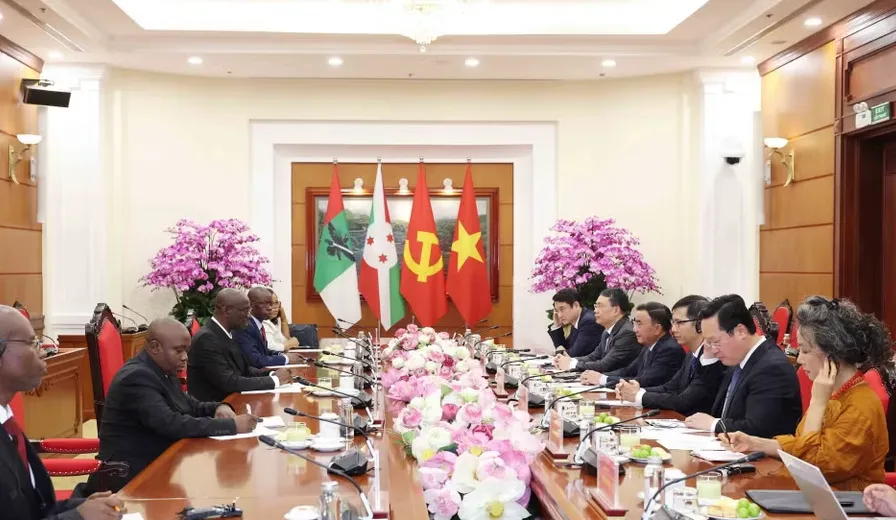 Thường trực Ban Bí thư Trần Cẩm Tú tiếp Tổng Thư ký Đảng CNDD-FDD Burundi - Ảnh 2.