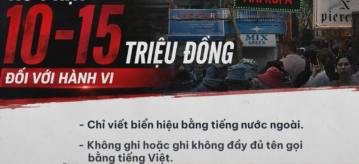 "Loạn" biển hiệu tiếng nước ngoài: Khi tiếng Việt bị thua ngay trên sân nhà- Ảnh 5. "Loạn" biển hiệu tiếng nước ngoài: Khi tiếng Việt bị thua ngay trên sân nhà- Ảnh 5.