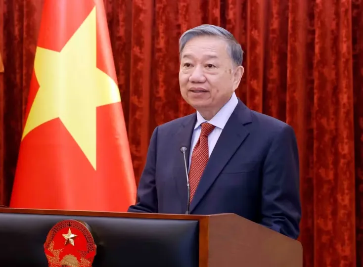 Tổng Bí thư, Chủ tịch nước trao quyết định thăng cấp bậc hàm thượng tướng cho đồng chí Đặng Hồng Đức - Ảnh 2.