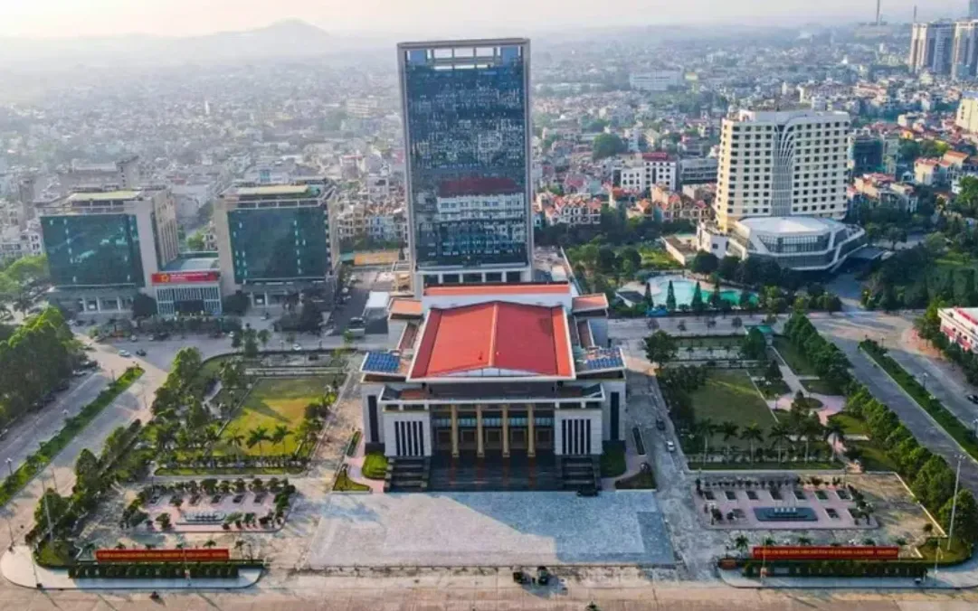 Khu trung tâm hành chính tỉnh Bắc Ninh ở phường Bắc Giang. (Ảnh: TTXVN)