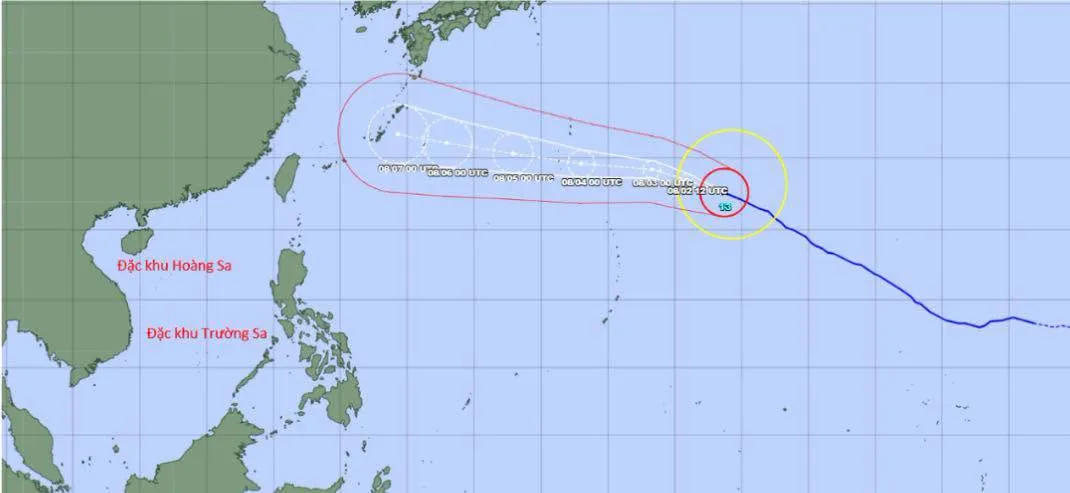 Si&ecirc;u b&atilde;o Dolphin giảm cấp, di chuyển về ph&iacute;a Nhật Bản - Ảnh 1.