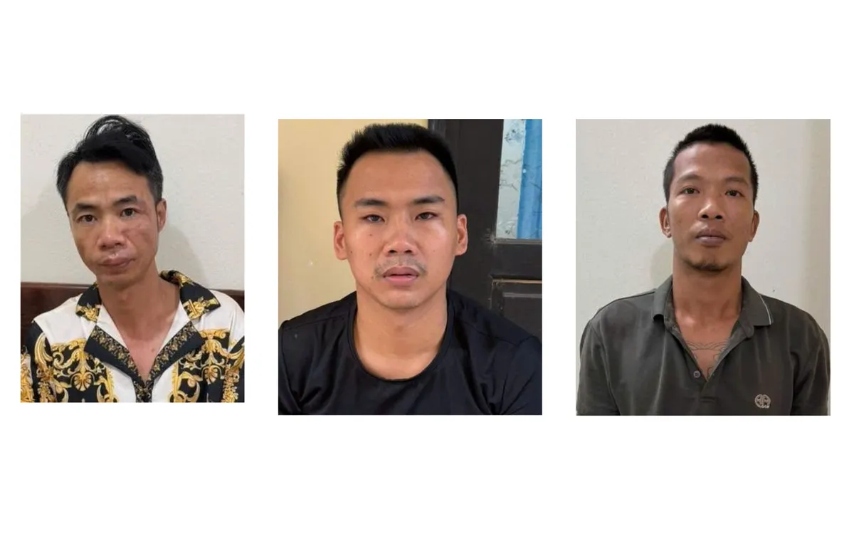 3 đối tượng trong đường dây lừa đảo chiến đoạt hơn 2.300 tỷ đồng. (ảnh: Bộ Công an)