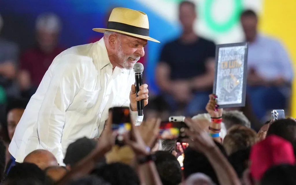 Tổng thống Brazil Luiz Inacio Lula da Silva phát biểu tại đại hội Đảng Lao động ở São Paulo, ngày 2/8/2026. (Ảnh: AP/Andre Penner)