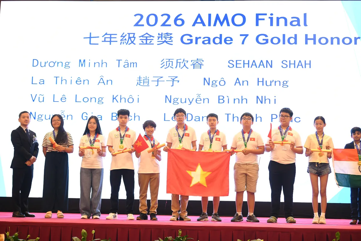 Việt Nam lập kỷ lục thành tích tại Chung kết quốc tế AIMO 2026 - Ảnh 2.