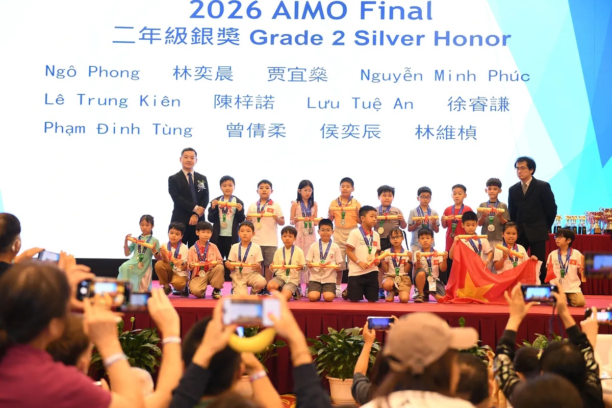Việt Nam lập kỷ lục thành tích tại Chung kết quốc tế AIMO 2026 - Ảnh 1.