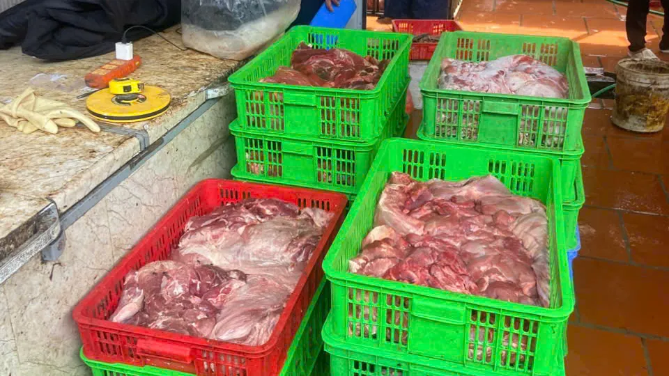 Chuyển cơ quan điều tra vụ gần 1 tấn thịt lợn nghi nhiễm dịch tả lợn ch&acirc;u Phi ở Hưng Y&ecirc;n - Ảnh 2.