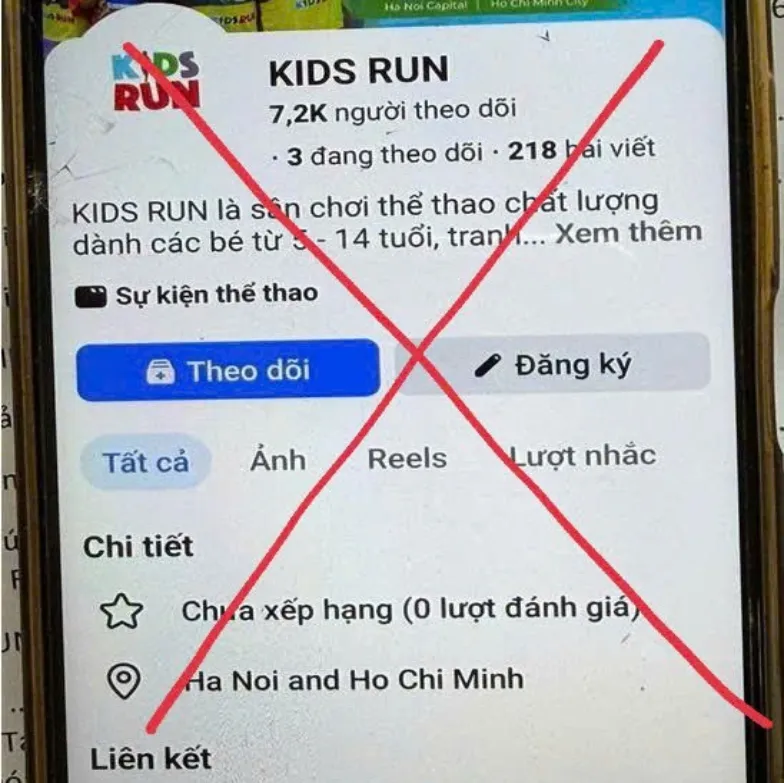 Cảnh báo thủ đoạn lừa đảo đăng ký giải chạy dành cho trẻ em - Ảnh 1.