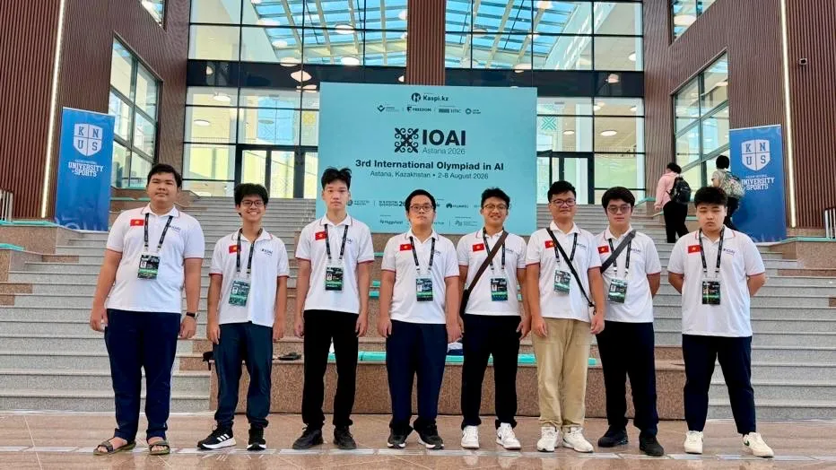 Việt Nam gi&agrave;nh 7 huy chương tại Olympic Tr&iacute; tuệ nh&acirc;n tạo quốc tế 2026 - Ảnh 1.