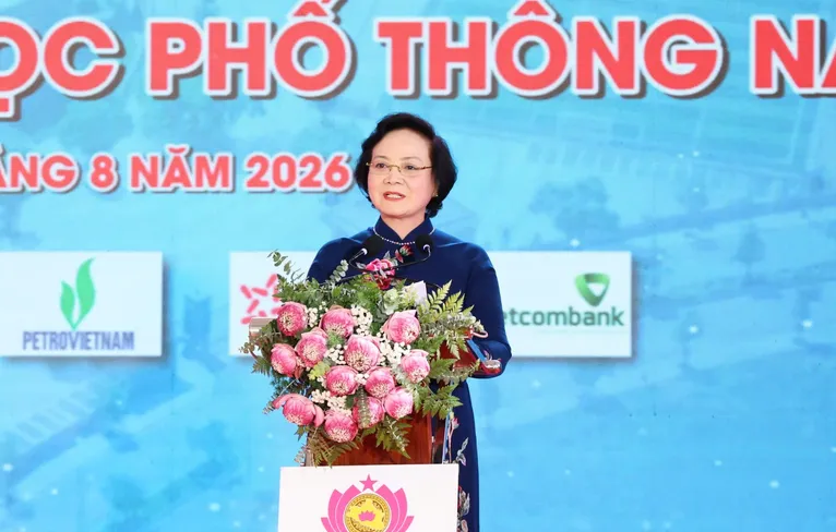 Khởi công Trường THPT Nam Đàn 1, Phó Thủ tướng Phạm Thị Thanh Trà kỳ vọng môi trường giáo dục chất lượng cao, nhân văn - Ảnh 2.