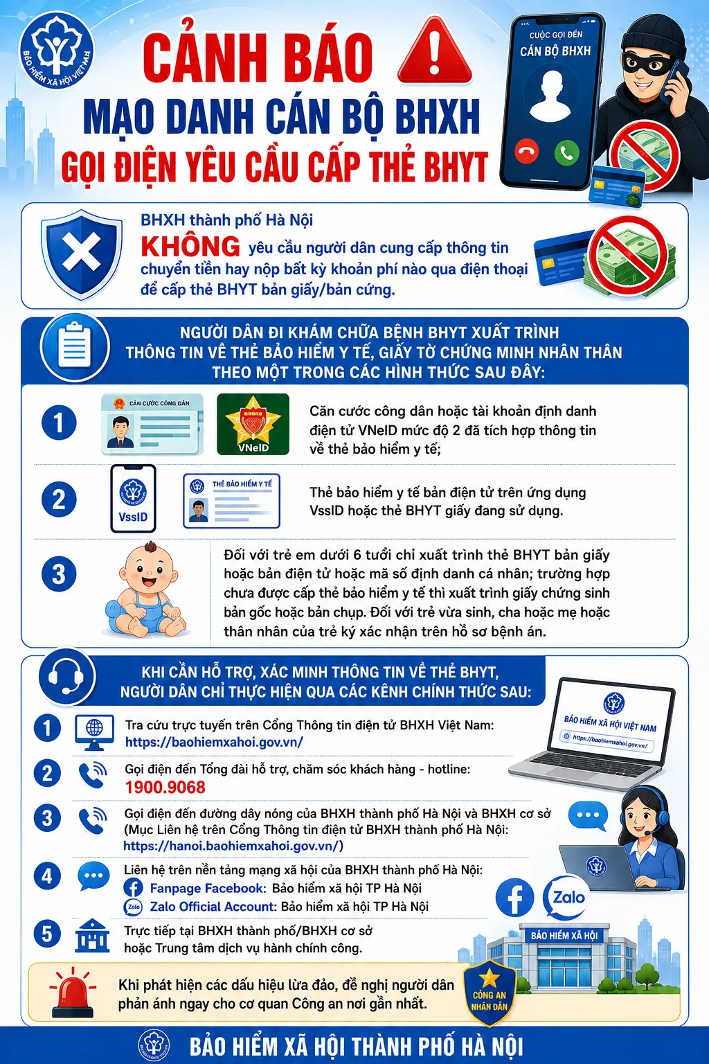 Giả mạo cán bộ BHXH gọi điện thông báo thẻ BHYT bị lỗi - Ảnh 1.