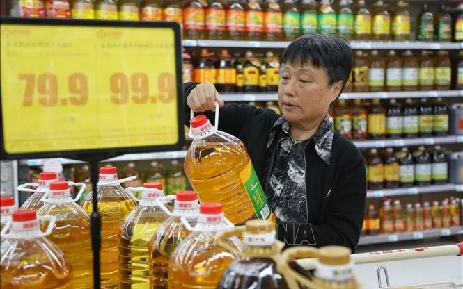 Giá cả tại Trung Quốc tăng chậm lại - Ảnh: THX/TTXVN 