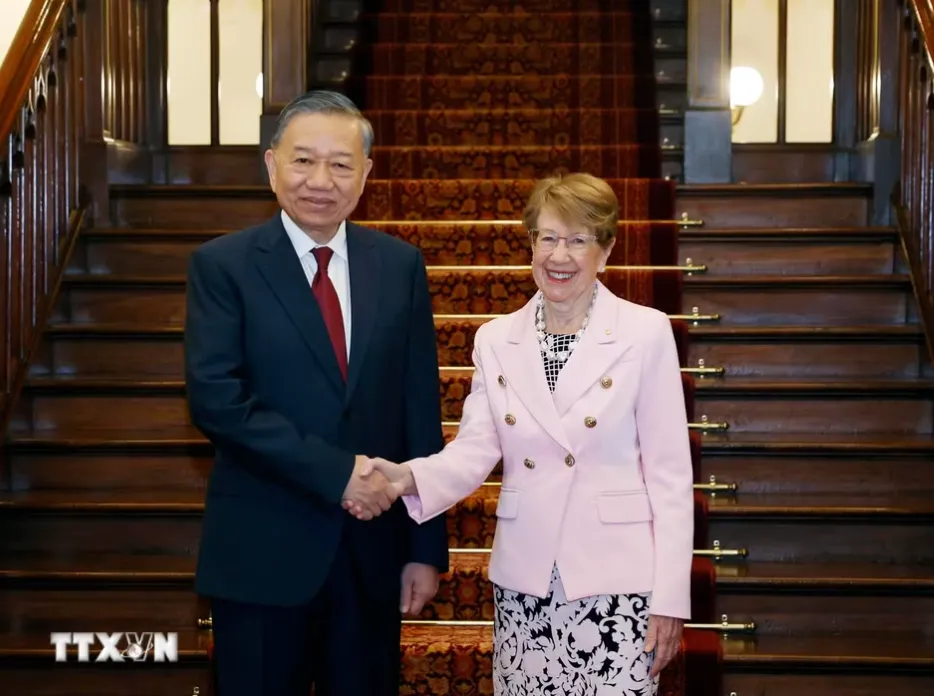 Tổng Bí thư, Chủ tịch nước Tô Lâm gặp Thống đốc bang New South Wales (Australia) - Ảnh 1.