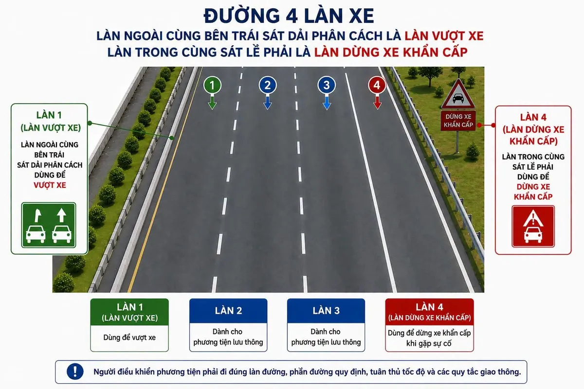 Đề xuất th&iacute; điểm l&agrave;n vượt xe tr&ecirc;n cao tốc v&agrave; cấm mượn l&agrave;n vượt tr&ecirc;n Quốc lộ 6 - Ảnh 1.