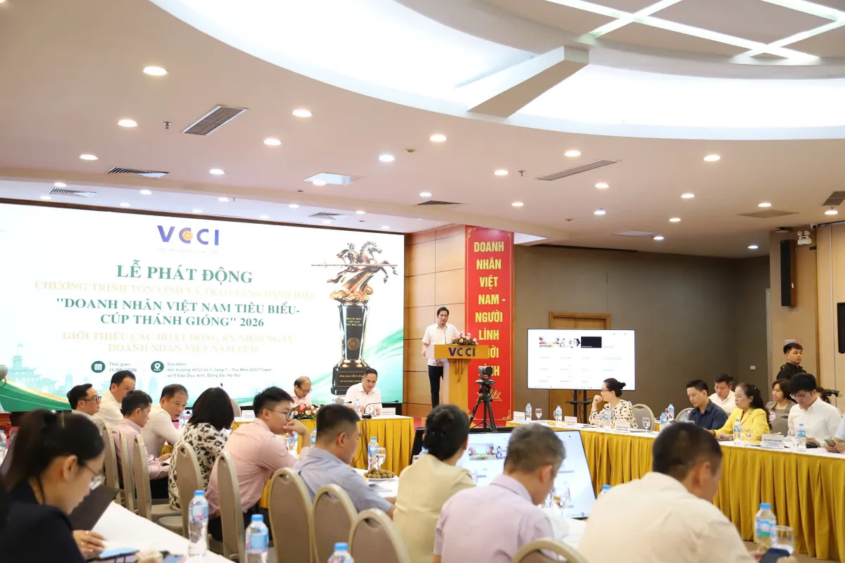 VCCI xét chọn, tôn vinh 100 doanh nhân tiêu biểu năm 2026- Ảnh 1.