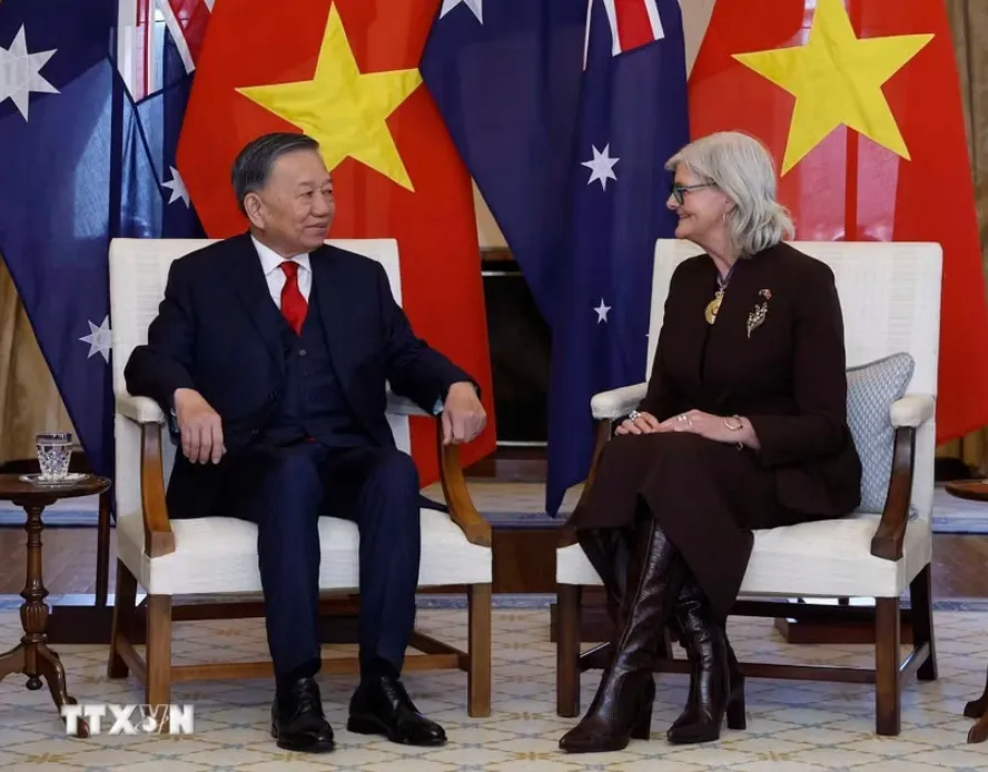 Tổng Bí thư, Chủ tịch nước Tô Lâm hội kiến Toàn quyền Australia- Ảnh 1.