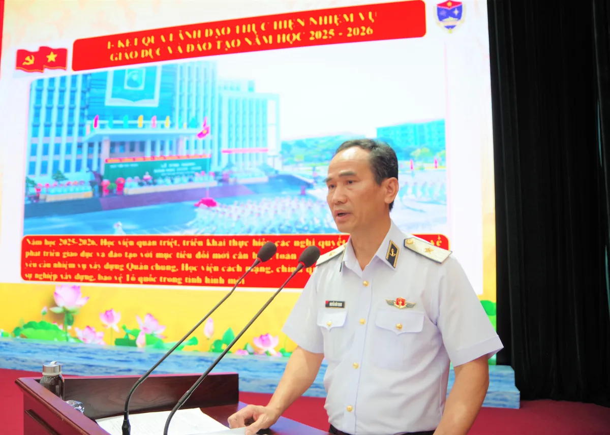 Học viện Hải quân đẩy mạnh chuyển đổi số, quyết tâm xây dựng "Nhà trường thông minh"- Ảnh 1.