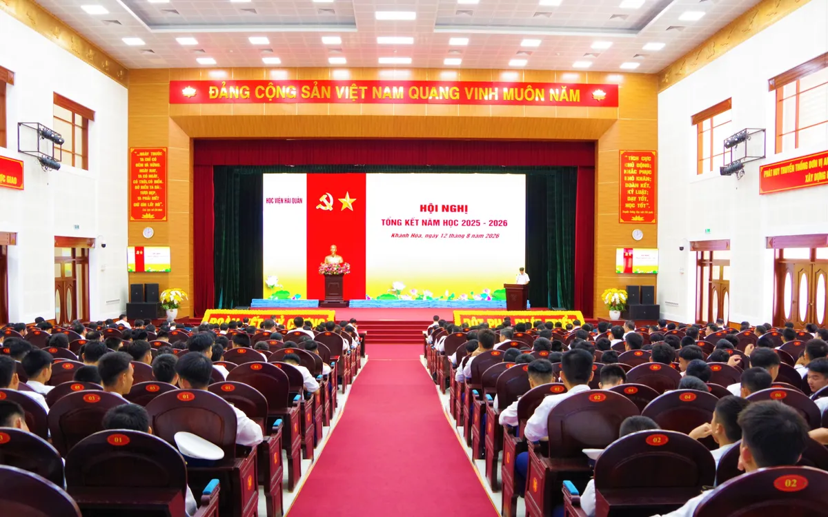 Quang cảnh hội nghị. (ảnh: Học viện Hải quân)