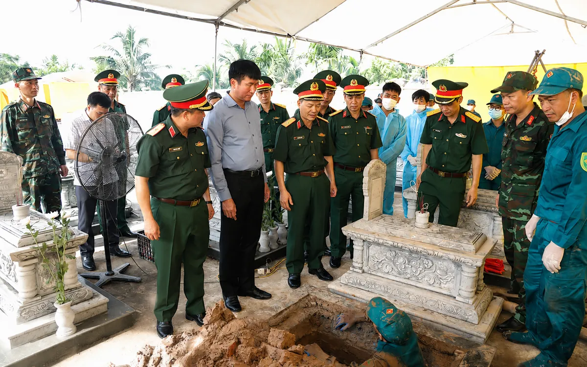 Hành trình tìm kiếm, xác định danh tính liệt sĩ ở Ninh Bình tiếp tục được triển khai, góp phần đáp ứng nguyện vọng của thân nhân và gia đình liệt sĩ. Ảnh: KC