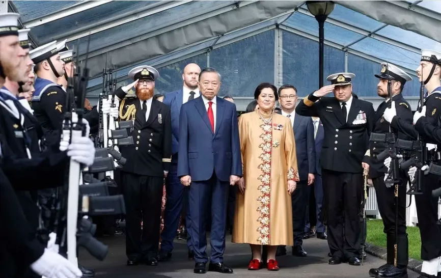 Lễ đón Tổng Bí thư, Chủ tịch nước Tô Lâm thăm cấp Nhà nước tới New Zealand - Ảnh 3.