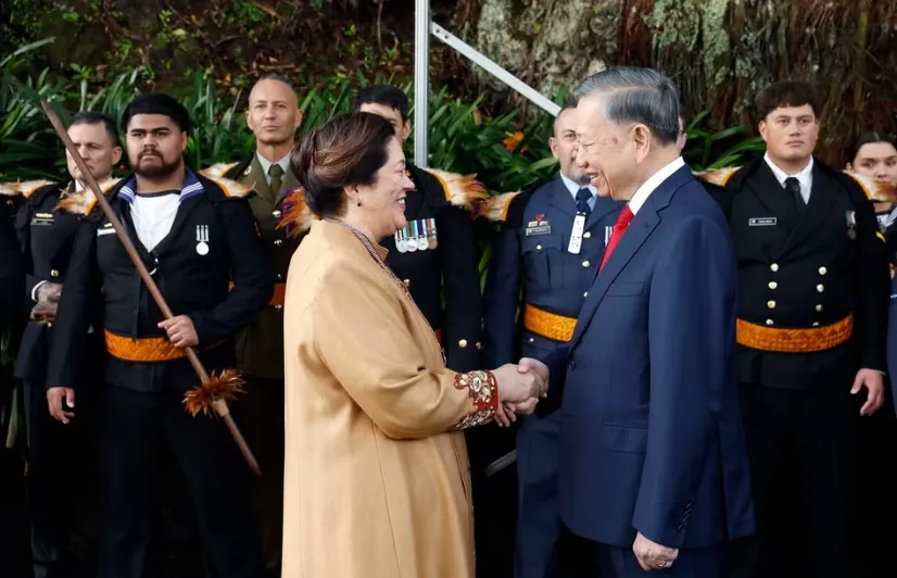 Lễ đón Tổng Bí thư, Chủ tịch nước Tô Lâm thăm cấp Nhà nước tới New Zealand - Ảnh 4.