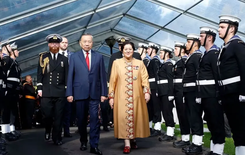 Lễ đón Tổng Bí thư, Chủ tịch nước Tô Lâm thăm cấp Nhà nước tới New Zealand - Ảnh 2.