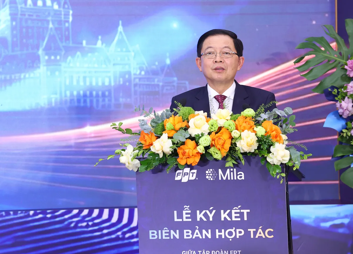 Ph&oacute; Thủ tướng Hồ Quốc Dũng: Hợp t&aacute;c quốc tế gi&uacute;p Việt Nam chủ động tham gia v&agrave;o chuỗi gi&aacute; trị AI to&agrave;n cầu - Ảnh 1.