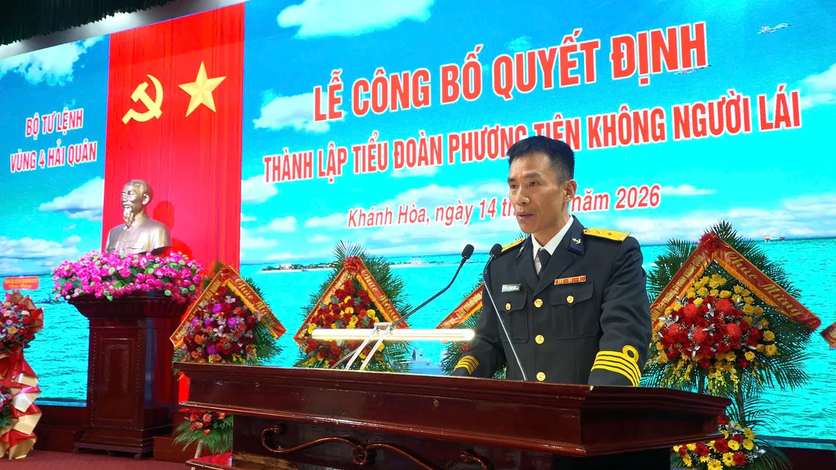 V&ugrave;ng 4 Hải qu&acirc;n c&ocirc;ng bố quyết định th&agrave;nh lập Tiểu đo&agrave;n Phương tiện kh&ocirc;ng người l&aacute;i - Ảnh 3.