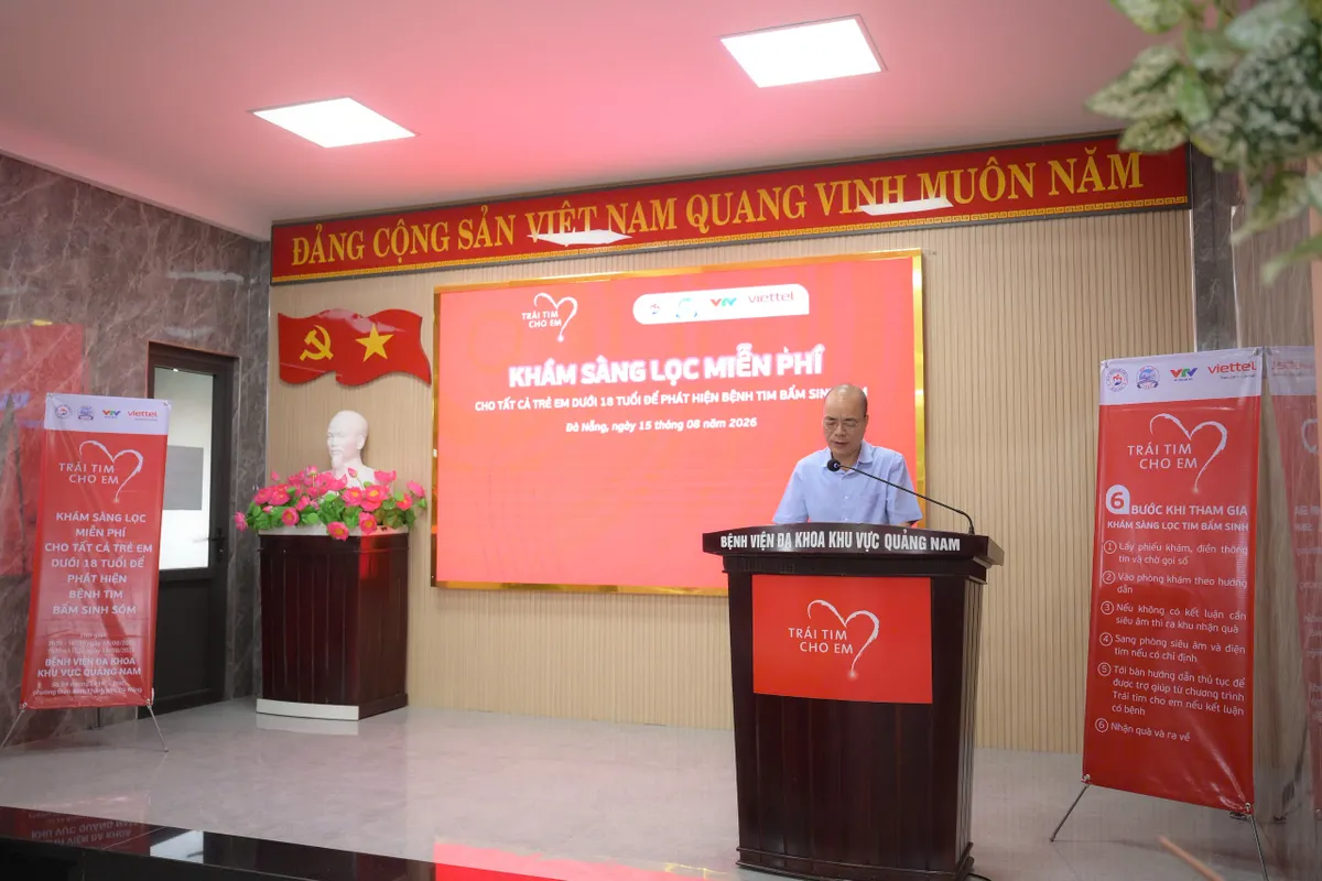 Khai mạc chương tr&igrave;nh kh&aacute;m s&agrave;ng lọc tim bẩm sinh miễn ph&iacute; cho trẻ em tại Đ&agrave; Nẵng- Ảnh 3.