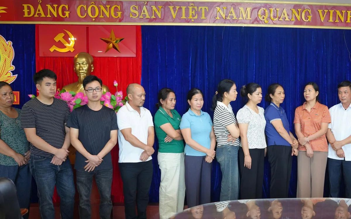 Một số đối tượng tại Cơ quan An ninh điều tra Công an tỉnh Lào Cai. Ảnh: Công an tỉnh Lào Cai