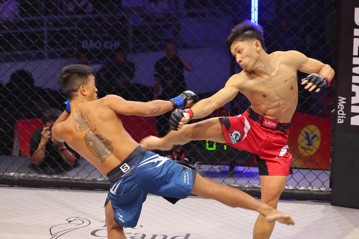 Nh&agrave; V&ocirc; địch Muay thế giới L&ecirc; Ho&agrave;ng Đức thị uy tại LION Championship- Ảnh 2.