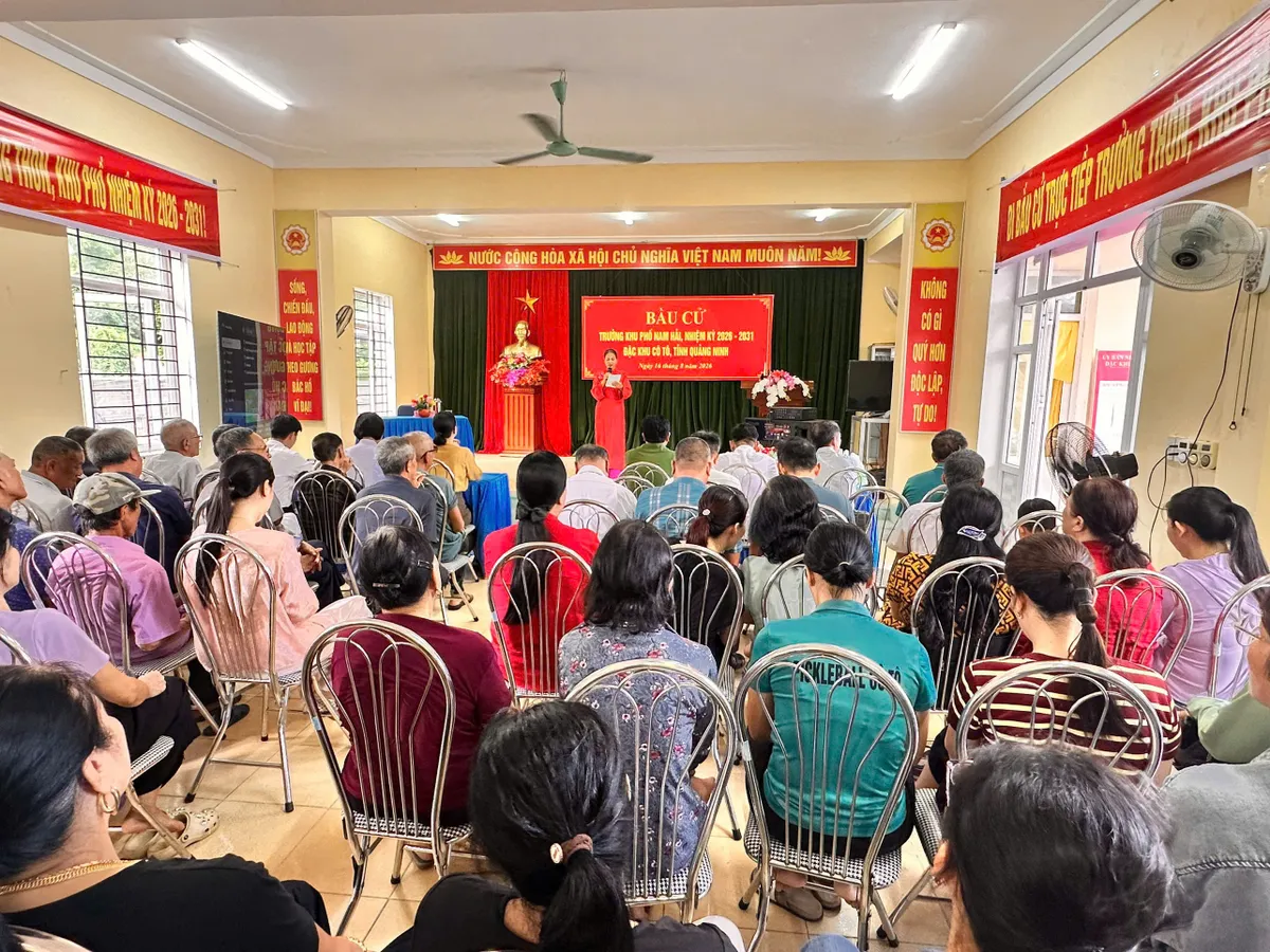 Quảng Ninh: S&ocirc;i nổi Ng&agrave;y hội Bầu cử trưởng th&ocirc;n, khu phố- Ảnh 1.