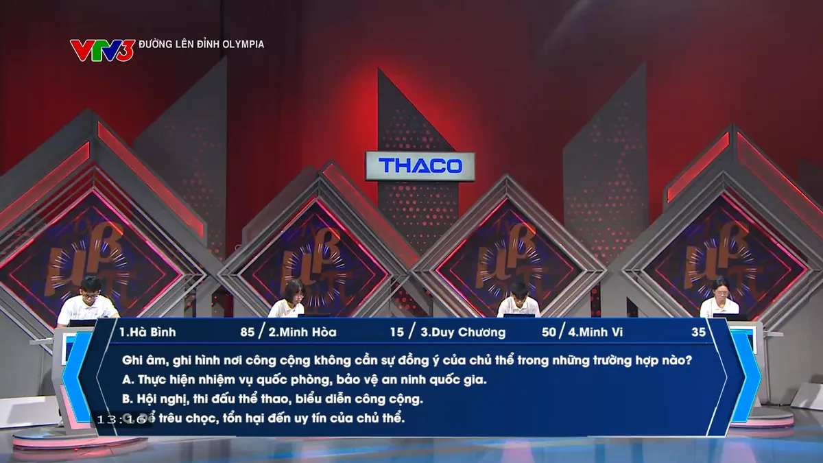Mất cơ hội ở vòng Vượt chướng ngại vật, nam sinh đến từ Phú Thọ vẫn chiến thắng tại Đường lên đỉnh Olympia - Ảnh 2.