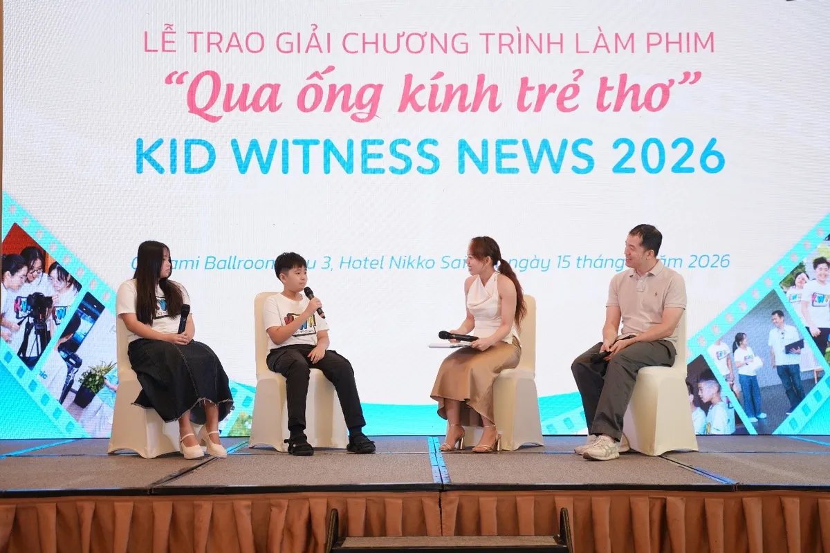 Lễ trao giải “Qua ống kính trẻ thơ 2026” tại Hà Nội và TP Hồ Chí Minh - Ảnh 1.