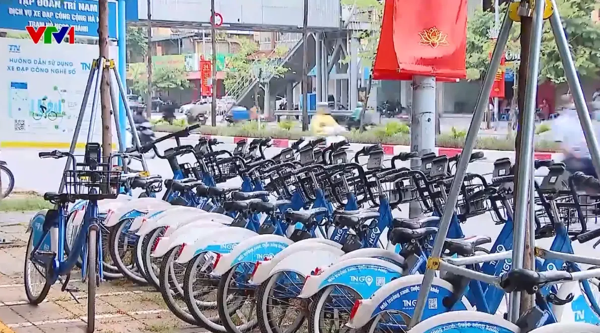 Nhiều trạm xe đạp công cộng ở Hà Nội vắng khách - Ảnh 1.