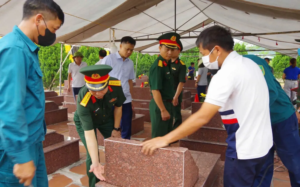 Thái Nguyên triển khai lấy mẫu hài cốt liệt sĩ phục vụ giám định ADN theo "Chiến dịch 500 ngày đêm". Ảnh: Duy Đức