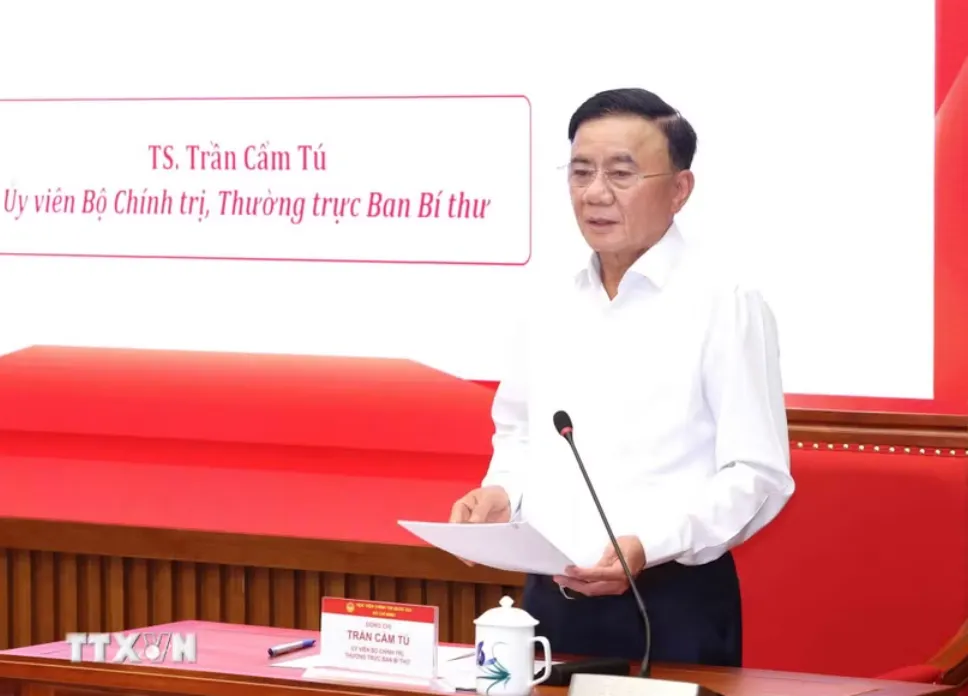 Thường trực Ban Bí thư Trần Cẩm Tú: Chú trọng kiểm tra, giám sát, kỷ luật Đảng - Ảnh 2.
