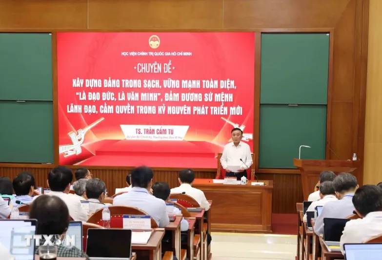 Thường trực Ban Bí thư Trần Cẩm Tú: Chú trọng kiểm tra, giám sát, kỷ luật Đảng - Ảnh 1.