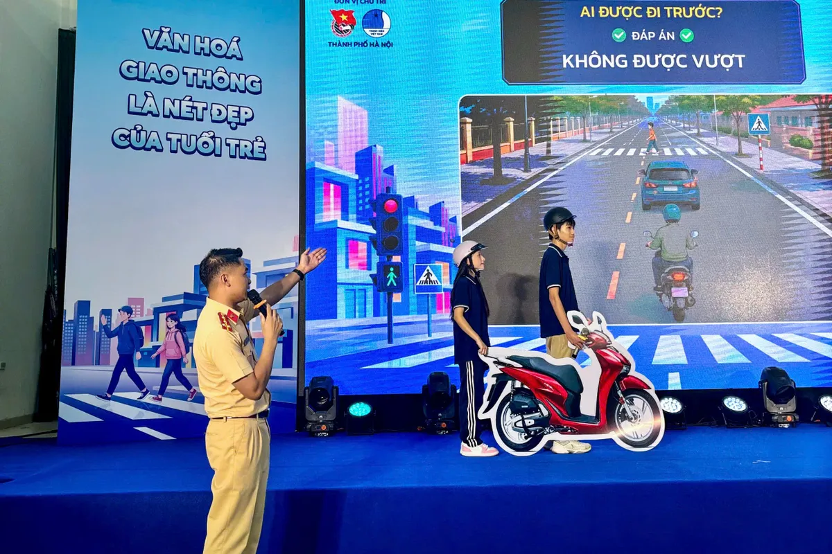 Hà Nội: Hơn 200 đoàn viên tham gia Chương trình "Thanh niên với văn hóa giao thông" năm 2026 - Ảnh 3.